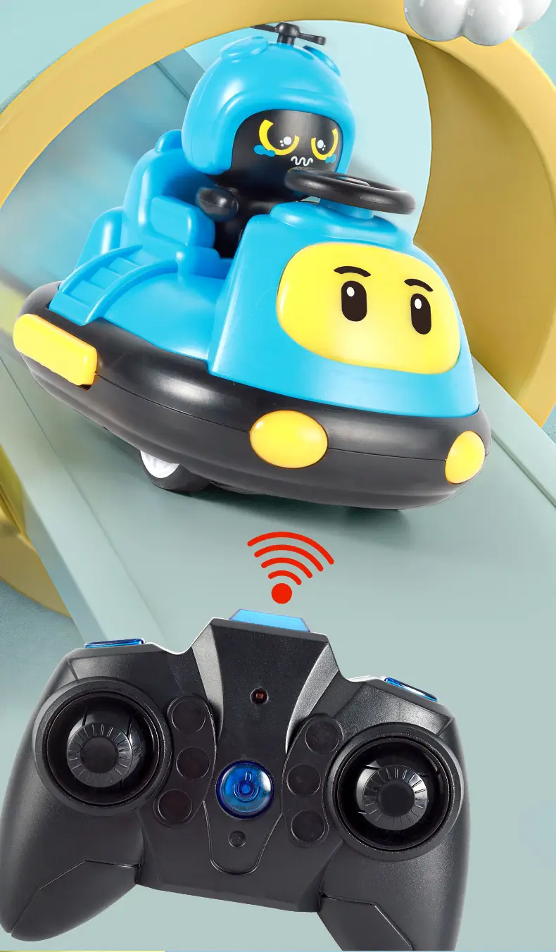 Children's remote control driving bumper car vs. kart parent-child interaction drift collision ejection boy toy cross-border — feature 18