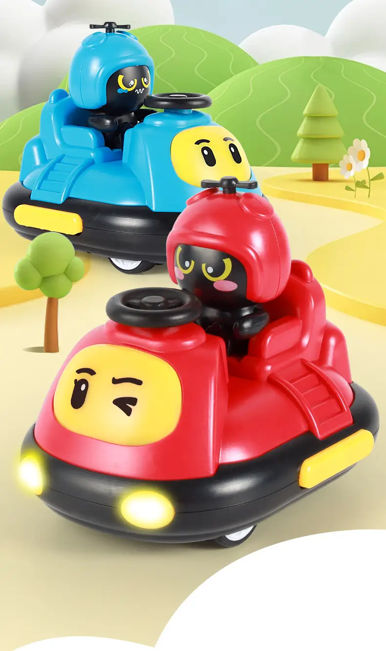 Children's remote control driving bumper car vs. kart parent-child interaction drift collision ejection boy toy cross-border — feature 5