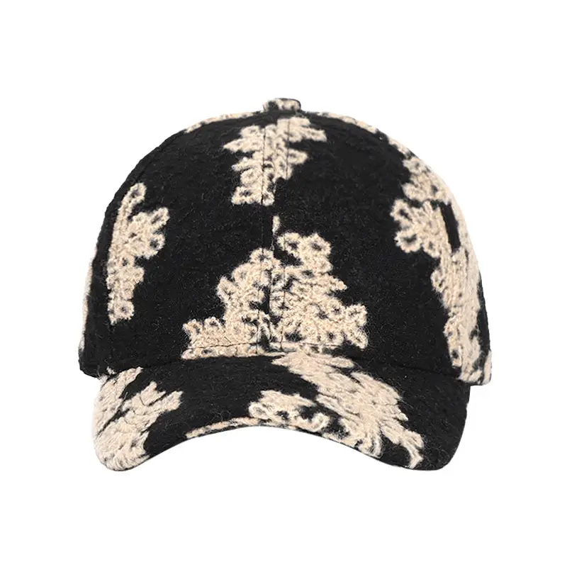 White Printed Baseball Cap for Men Women Autumn Winter - Image 7