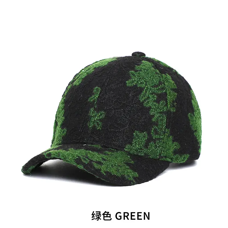 White Printed Baseball Cap for Men Women Autumn Winter - Image 2