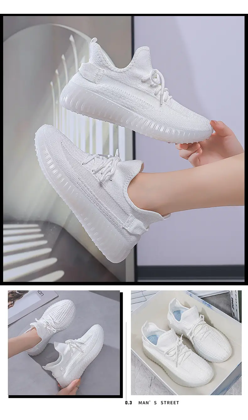 Women's Flying Woven Jelly Shoes White 2024 — feature 17