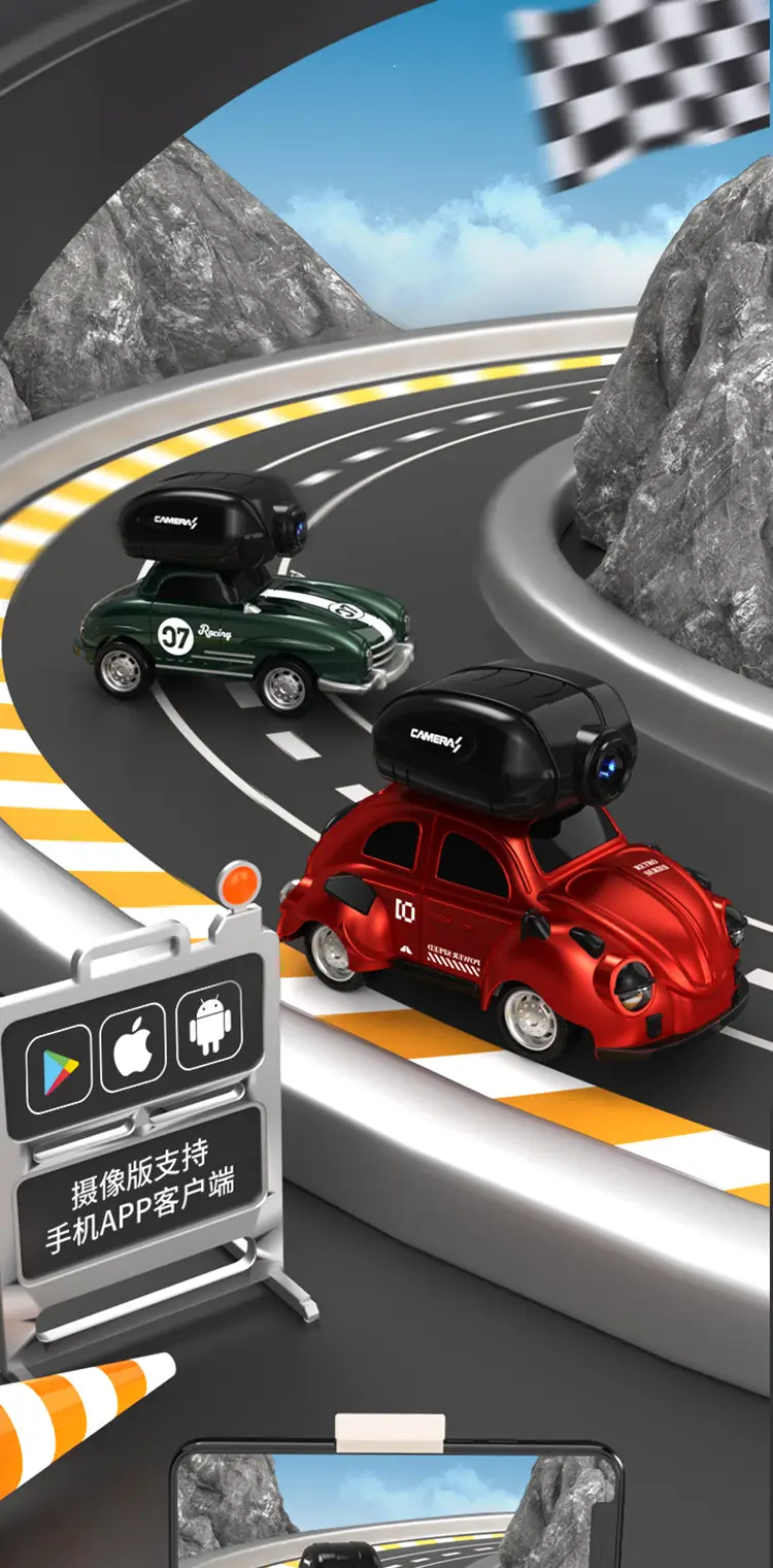 Full scale mini remote control car wireless WIFI with camera children toy RC racing model classic car car — feature 5