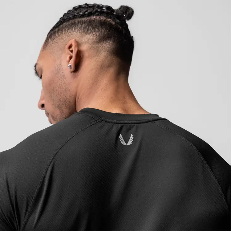 Men Black Short Sleeve T-Shirt American Style — feature 22