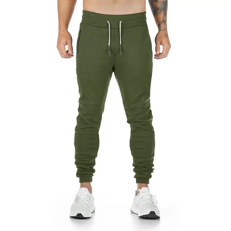 Men's Black Casual Sports Pants with Elastic Waist — feature 27