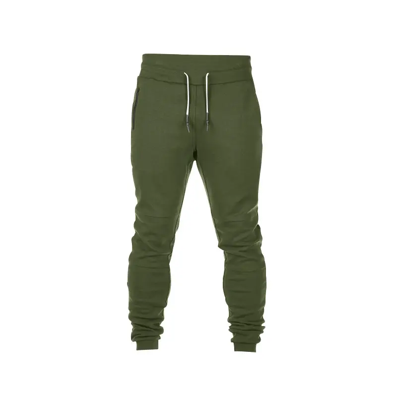 Men's Black Casual Sports Pants with Elastic Waist — feature 28