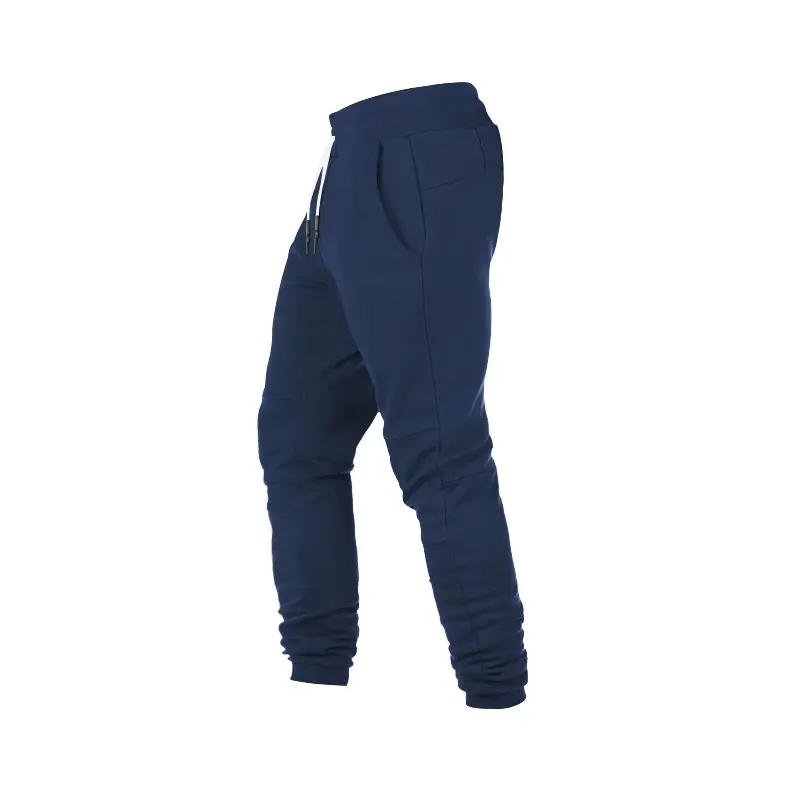 Men's Black Casual Sports Pants with Elastic Waist — feature 9