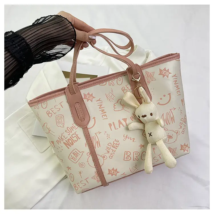 Women's Cartoon Print Shoulder Bag 2024 Spring Summer