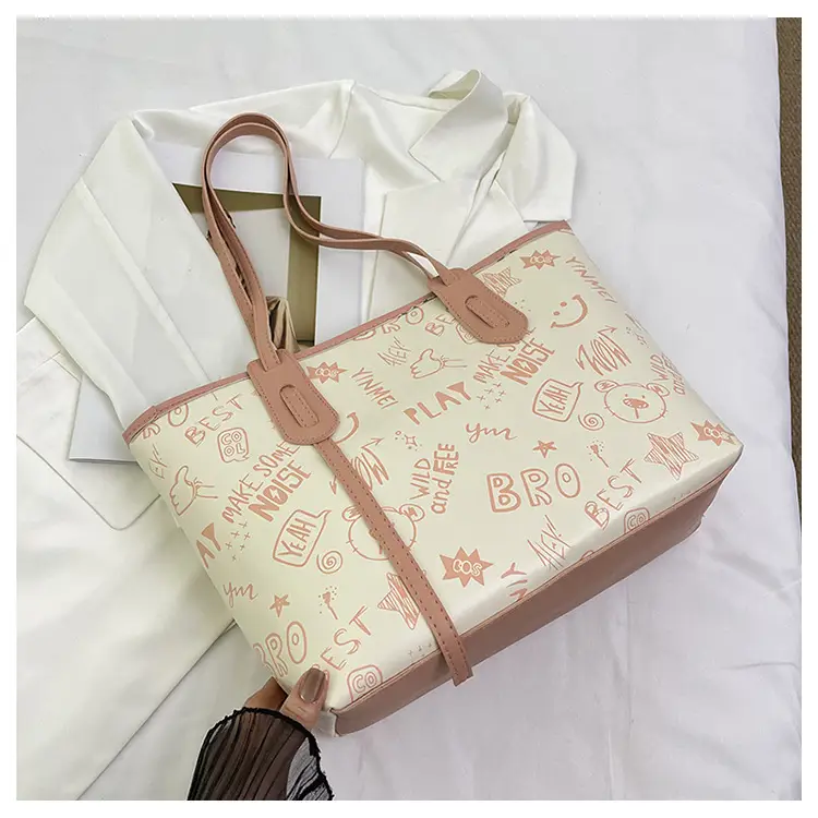 Women's Cartoon Print Shoulder Bag 2024 Spring Summer