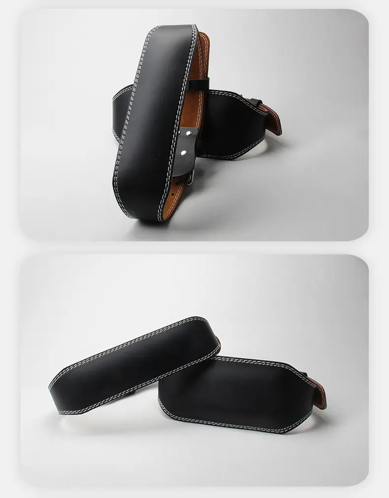 Men Women PU Leather Heavy Duty Squat Belt Black — feature 10
