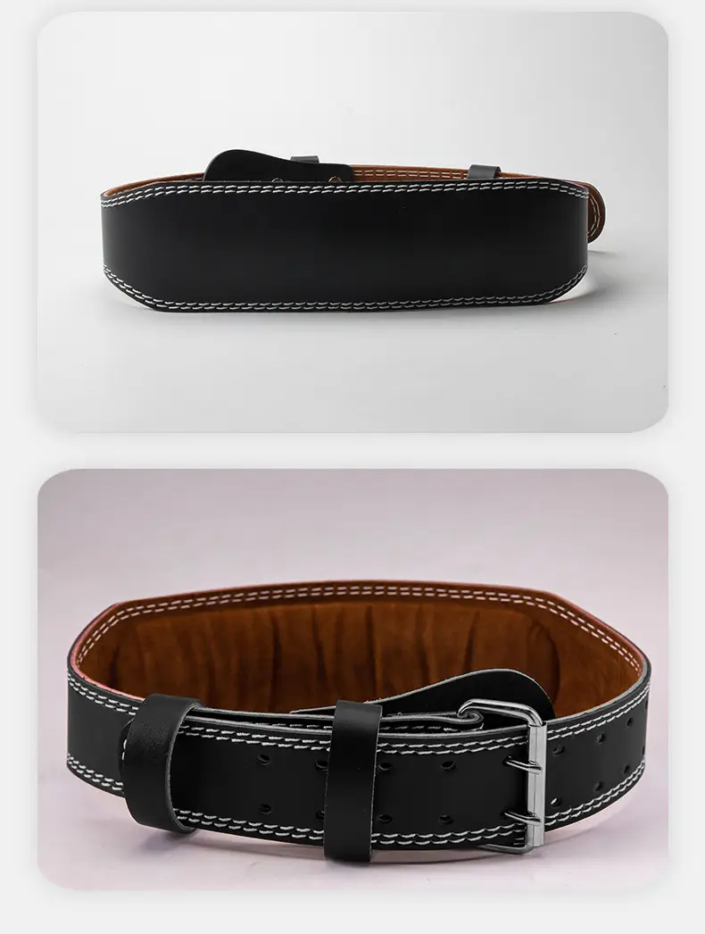Men Women PU Leather Heavy Duty Squat Belt Black — feature 11