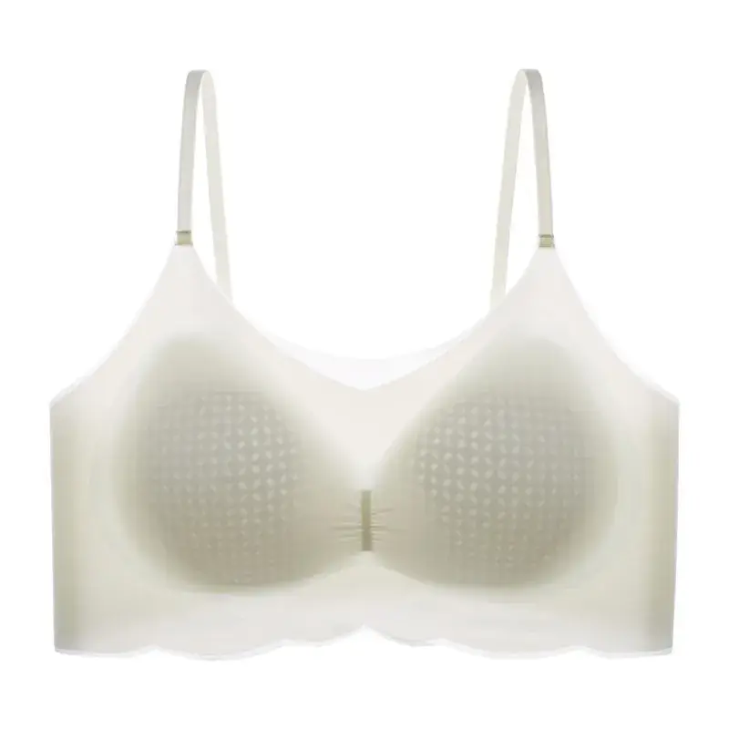Women's Skin-Friendly Push-Up Bra Cream Green