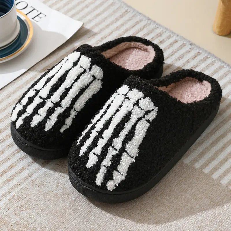 Cross-border New Winter Halloween Cotton Slippers Home Comfortable Men's and Women's Couple's Thick-soled Warm Indoor Cotton Slippers