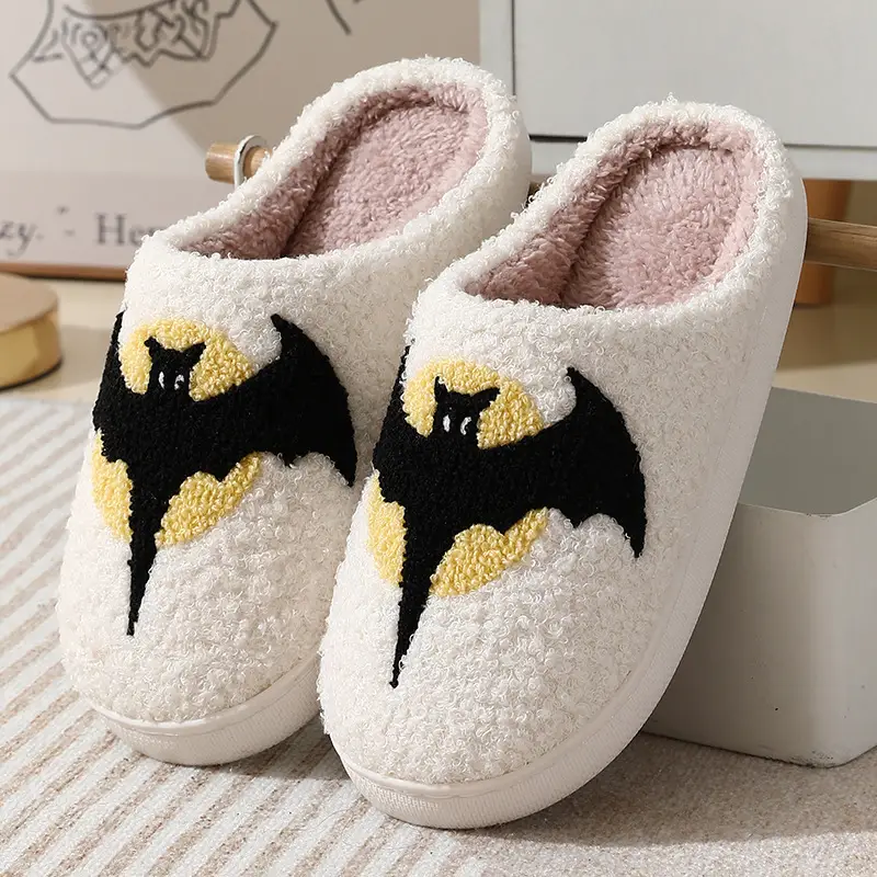Cross-border New Winter Halloween Cotton Slippers Home Comfortable Men's and Women's Couple's Thick-soled Warm Indoor Cotton Slippers
