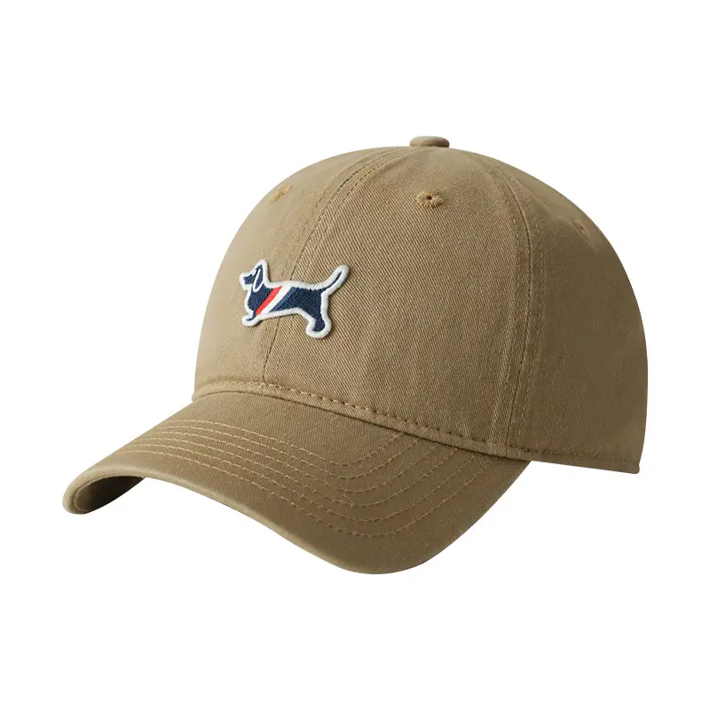 Uncle Stubble Baseball Cap Puppy Embroidered Grey - Image 21