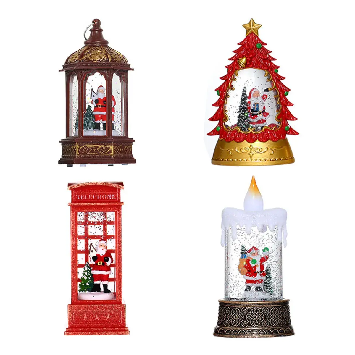 Christmas Glowing Candle Lamp Small Wind Light Night Light - Image 38