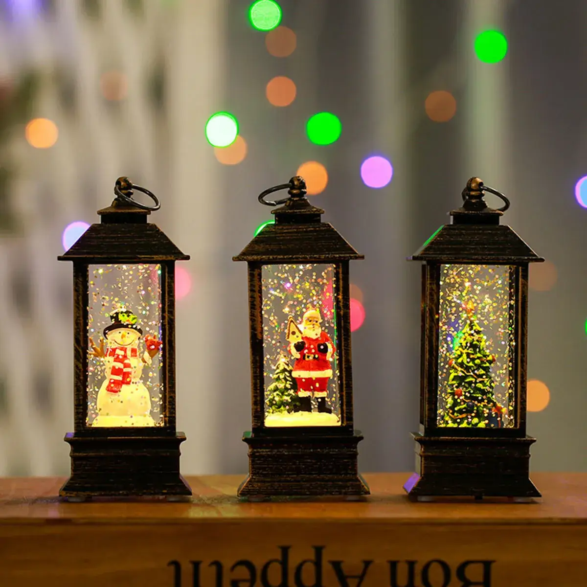 Christmas Glowing Candle Lamp Small Wind Light Night Light — feature 15