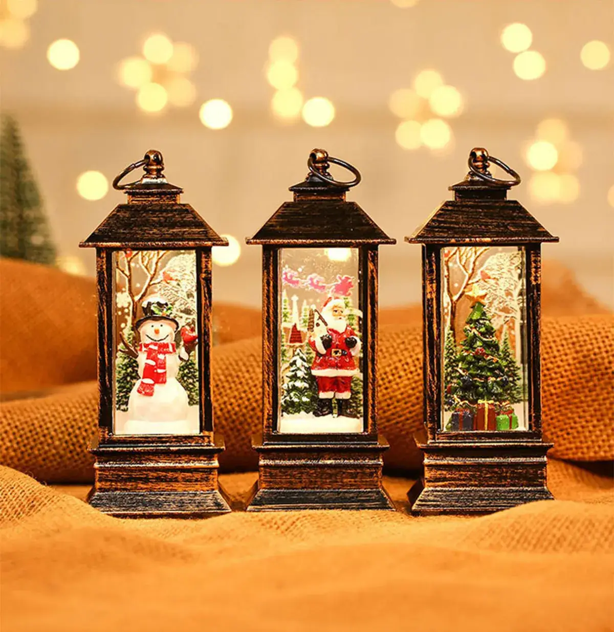 Christmas Glowing Candle Lamp Small Wind Light Night Light — feature 16