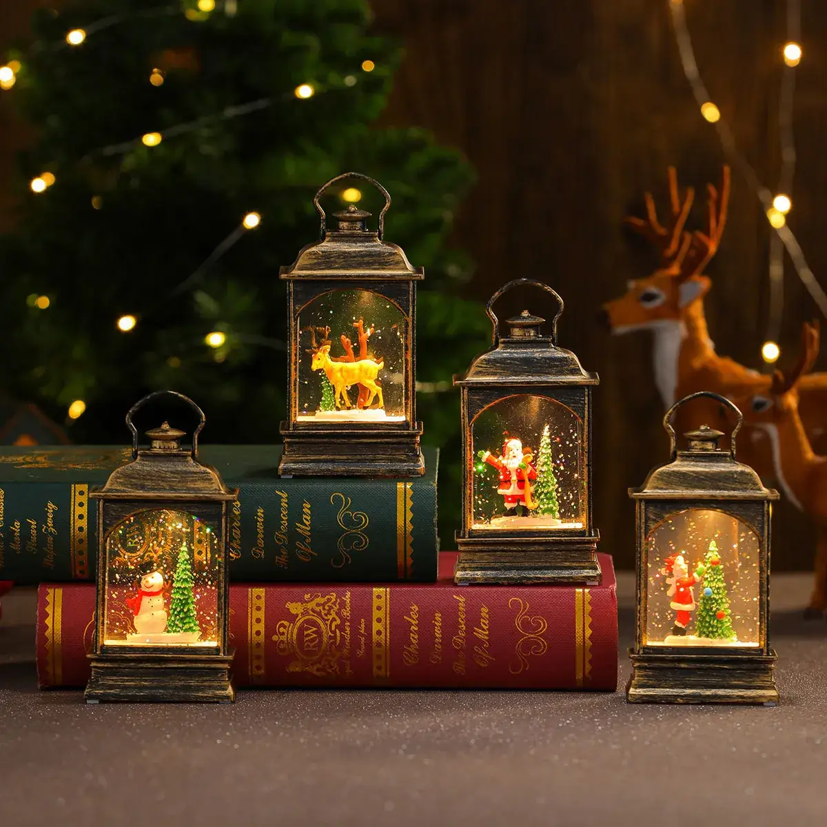 Christmas Glowing Candle Lamp Small Wind Light Night Light — feature 19