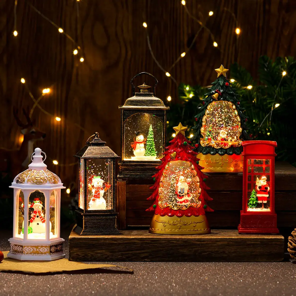 Christmas Glowing Candle Lamp Small Wind Light Night Light — feature 27