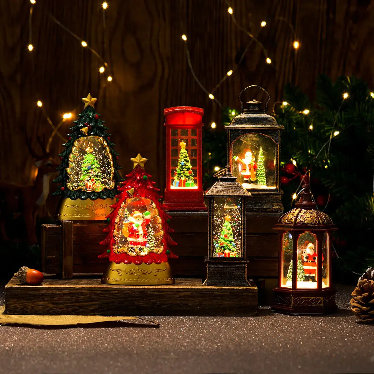 Christmas Glowing Candle Lamp Small Wind Light Night Light — feature 28