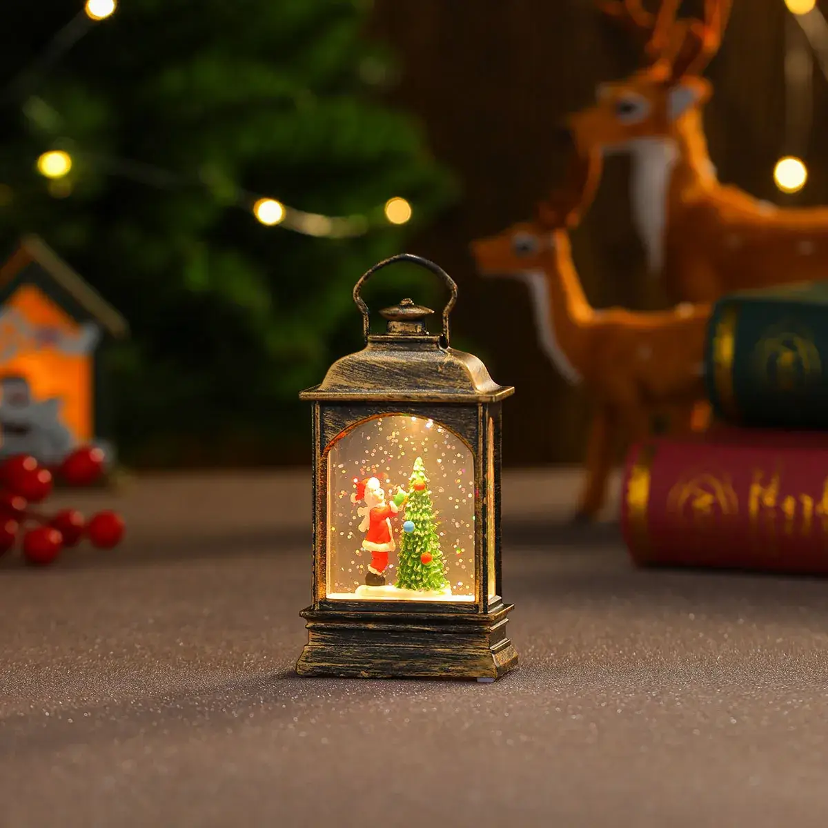 Christmas Glowing Candle Lamp Small Wind Light Night Light - Image 27