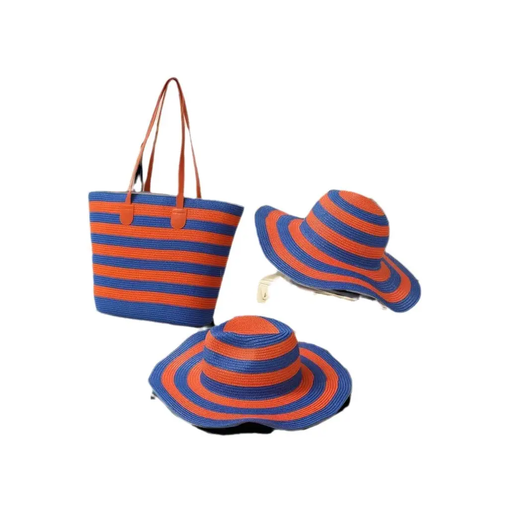 Straw Hat & Tote Set for Summer Travel Beach - Image 22