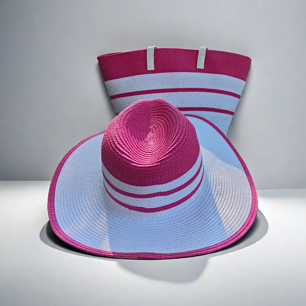 Straw Hat & Tote Set for Summer Travel Beach - Image 10