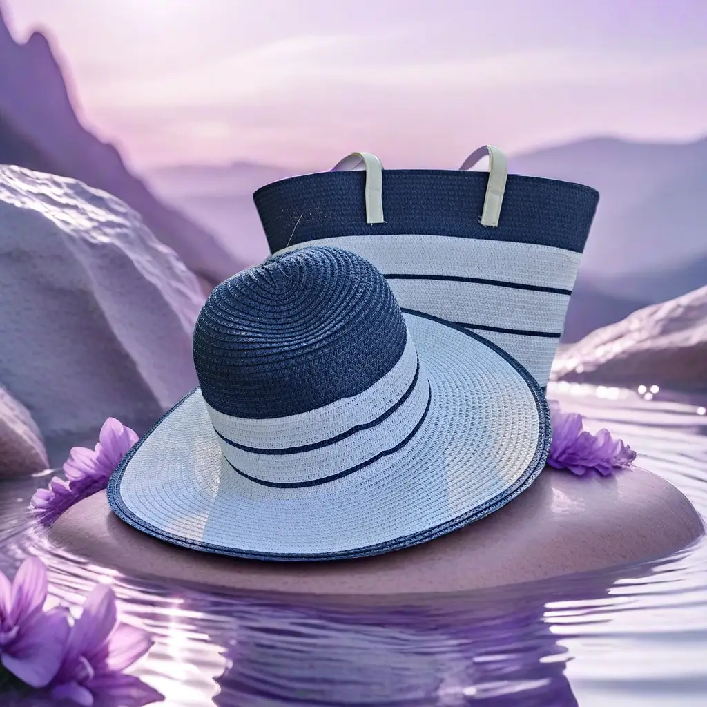 Straw Hat & Tote Set for Summer Travel Beach - Image 13