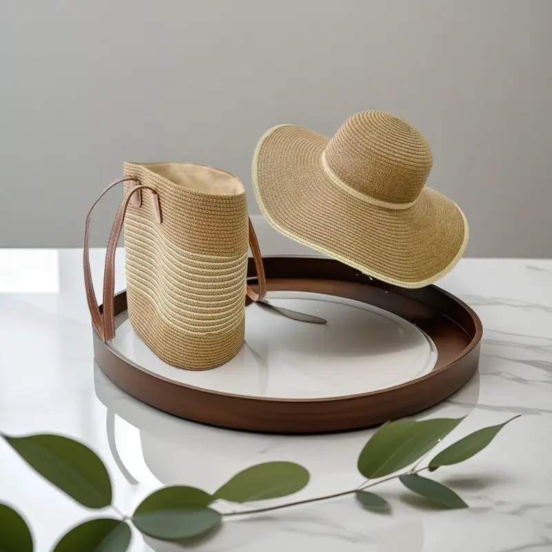 Straw Hat & Tote Set for Summer Travel Beach - Image 14