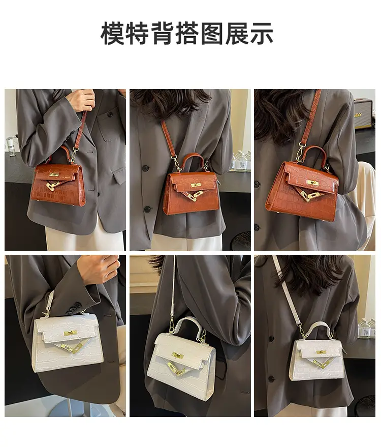 Vintage Brown Kelly Bag for Women Shoulder Crossbody — feature 10
