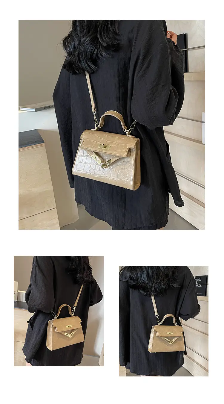 Vintage Brown Kelly Bag for Women Shoulder Crossbody — feature 14