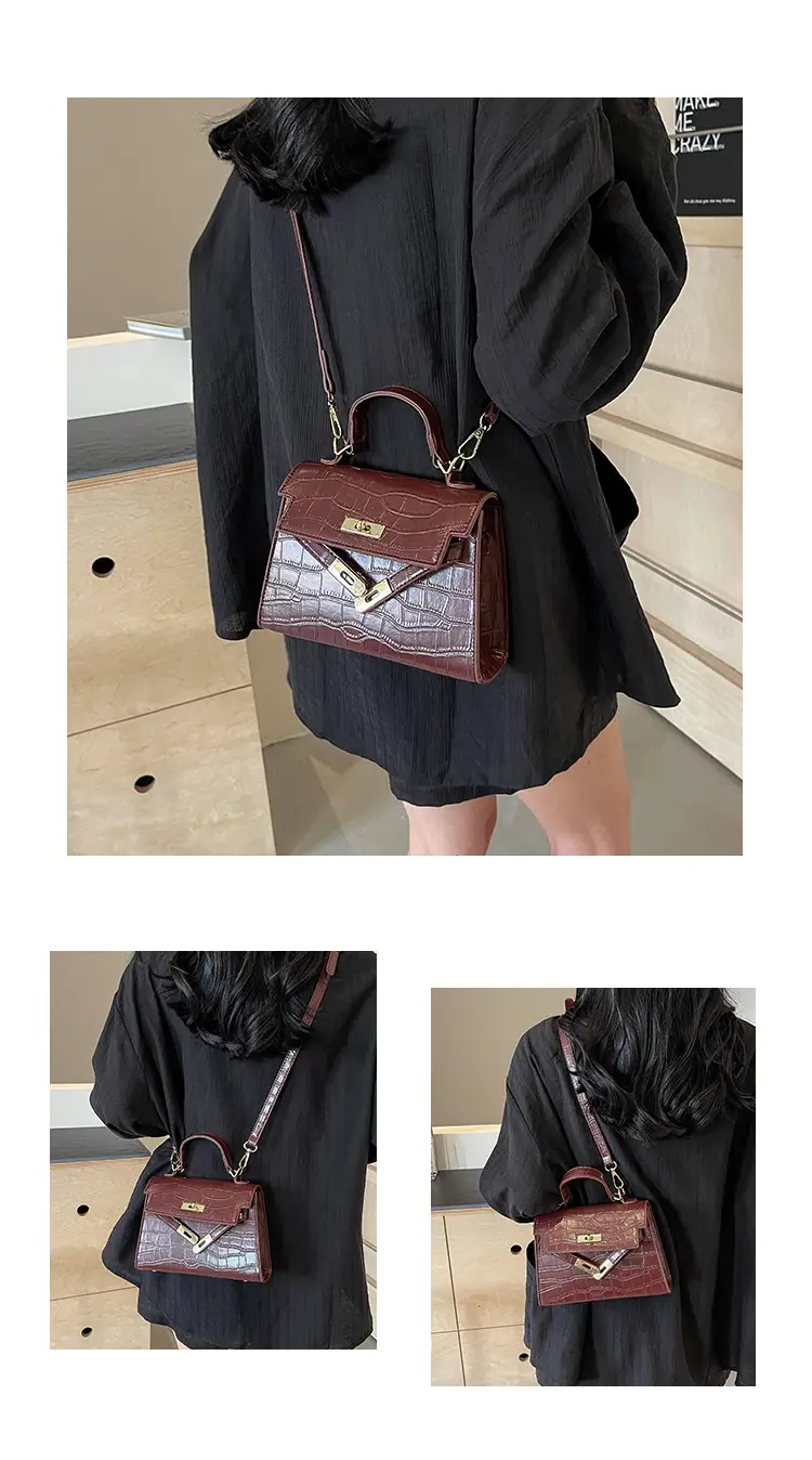 Vintage Brown Kelly Bag for Women Shoulder Crossbody — feature 15