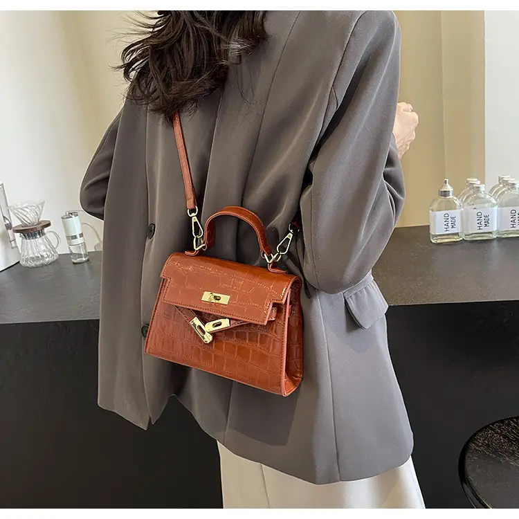Vintage Brown Kelly Bag for Women Shoulder Crossbody — feature 20