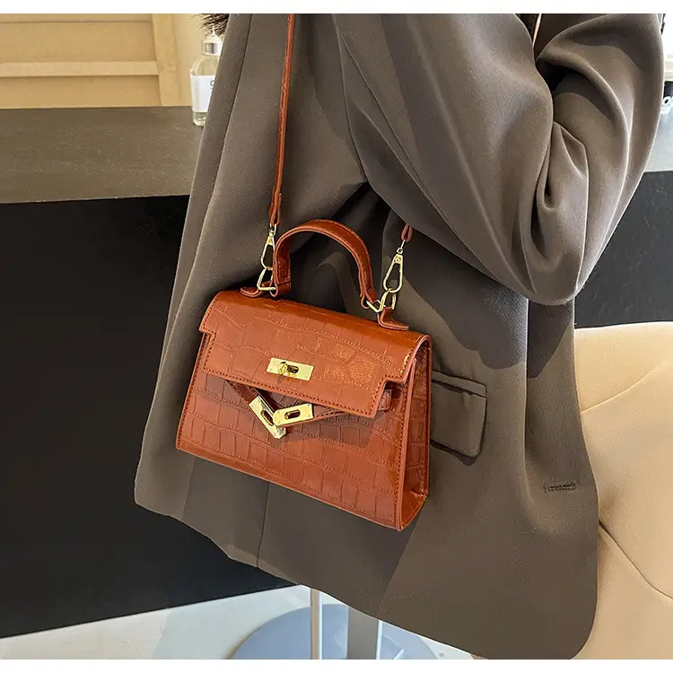 Vintage Brown Kelly Bag for Women Shoulder Crossbody — feature 24