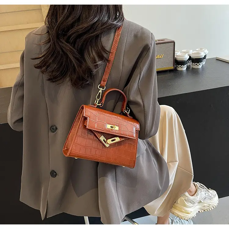 Vintage Brown Kelly Bag for Women Shoulder Crossbody — feature 25