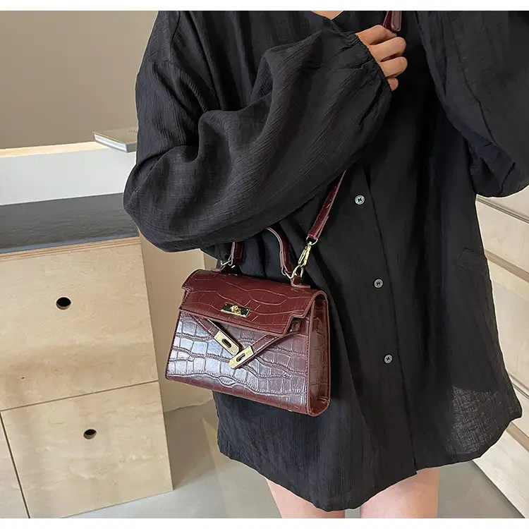 Vintage Brown Kelly Bag for Women Shoulder Crossbody — feature 48