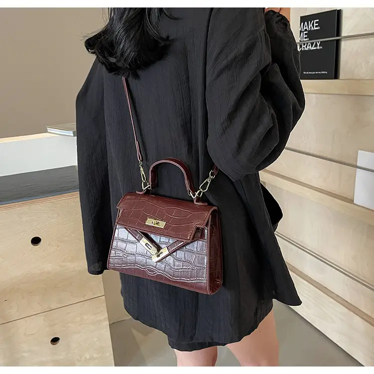 Vintage Brown Kelly Bag for Women Shoulder Crossbody — feature 49