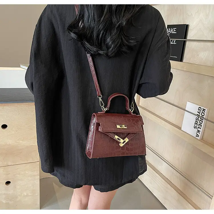 Vintage Brown Kelly Bag for Women Shoulder Crossbody — feature 50