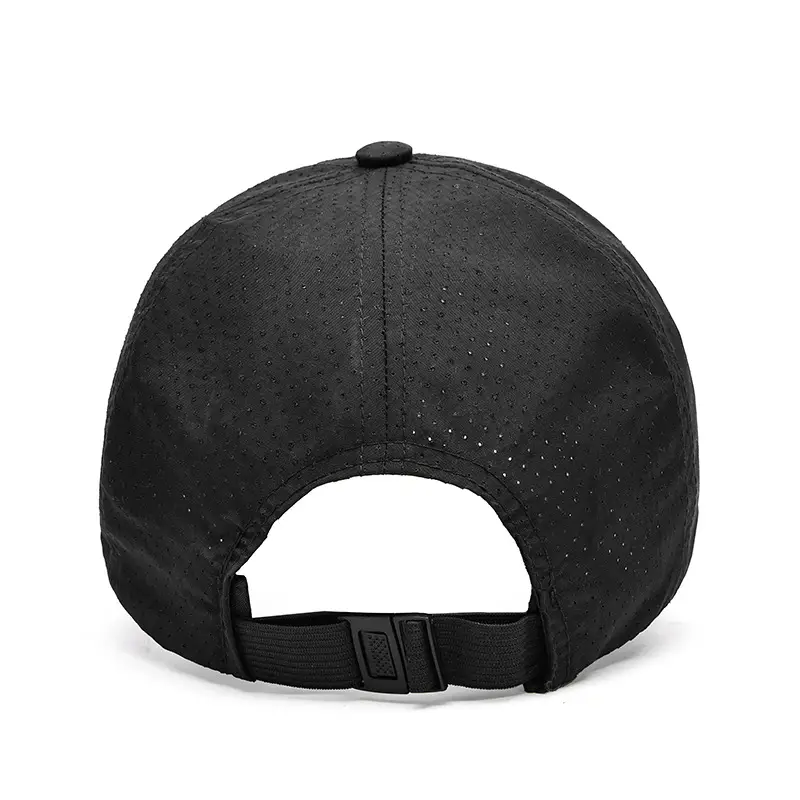 Men's Black Diagon Sun Hat with Pore Design