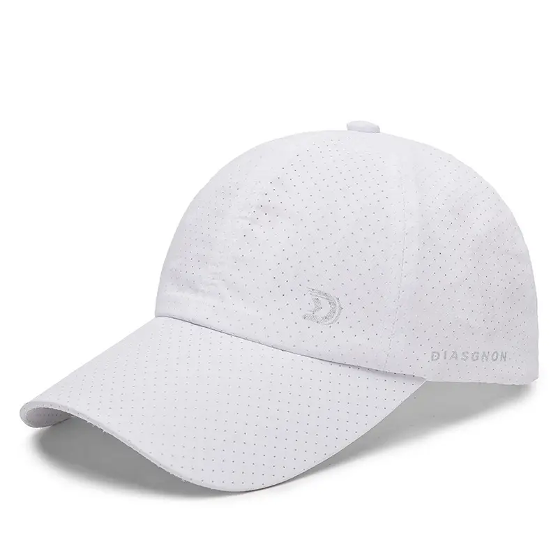 Men's Black Diagon Sun Hat with Pore Design