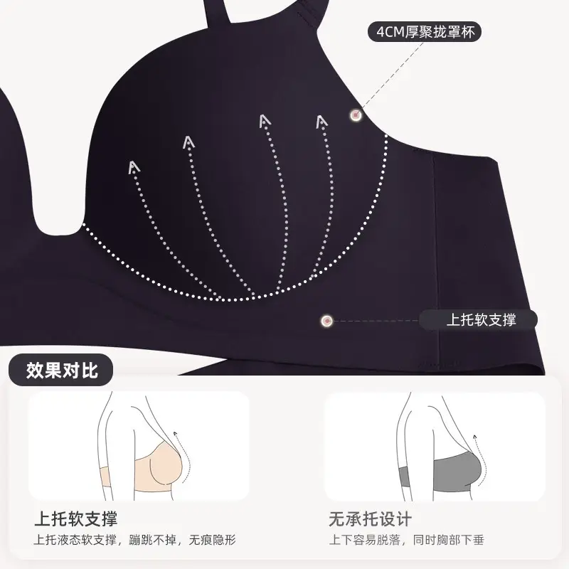 Women's Non-Slip Anti-Sagging Push Up Bra Small - Image 6