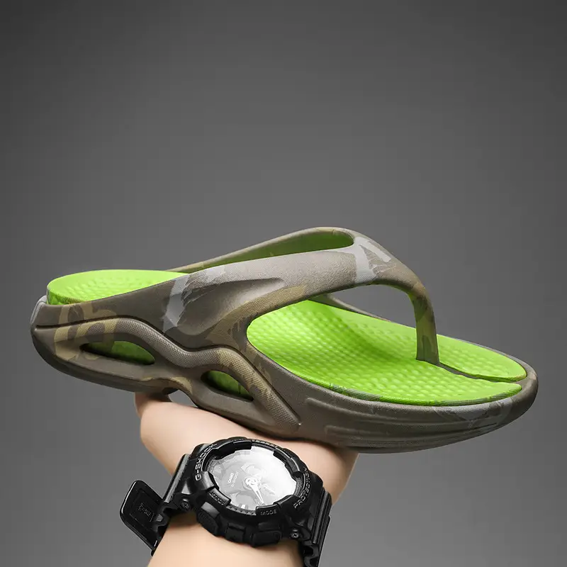 New EVA Flip-Flops Men's Summer Trendy Non-Slip Flip-Flops Men's Outer Wear Thick-Bottom Wear-Resistant Beach Sandals - Image 6