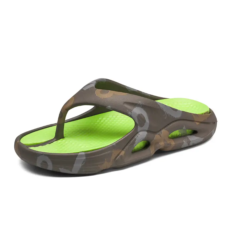 New EVA Flip-Flops Men's Summer Trendy Non-Slip Flip-Flops Men's Outer Wear Thick-Bottom Wear-Resistant Beach Sandals - Image 3