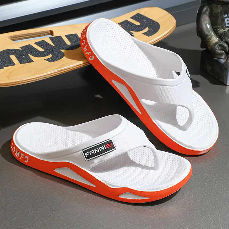 Men's Rocky Casual Sandals Black Brown Flip Flops