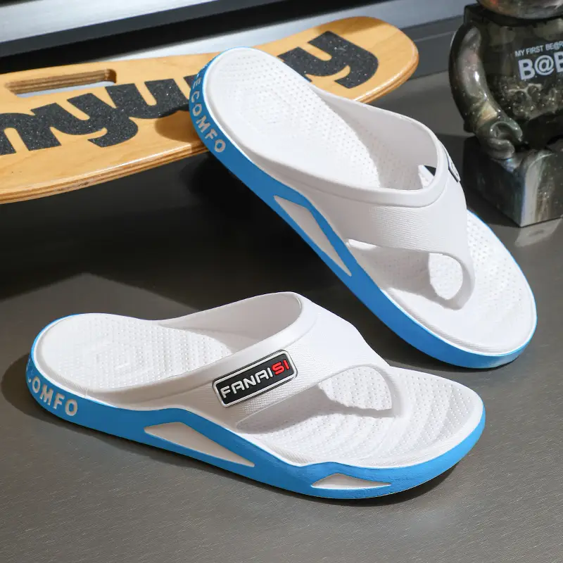 Men's Rocky Casual Sandals Black Brown Flip Flops