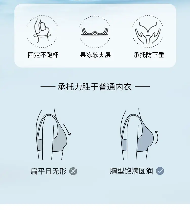 Jelly Push-Up Bra Wire Free Fixed Cup — feature 8