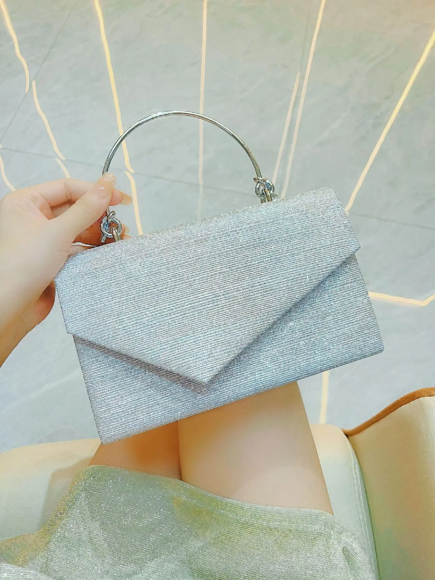 Golden Sequin Crossbody Bag for Women — feature 6