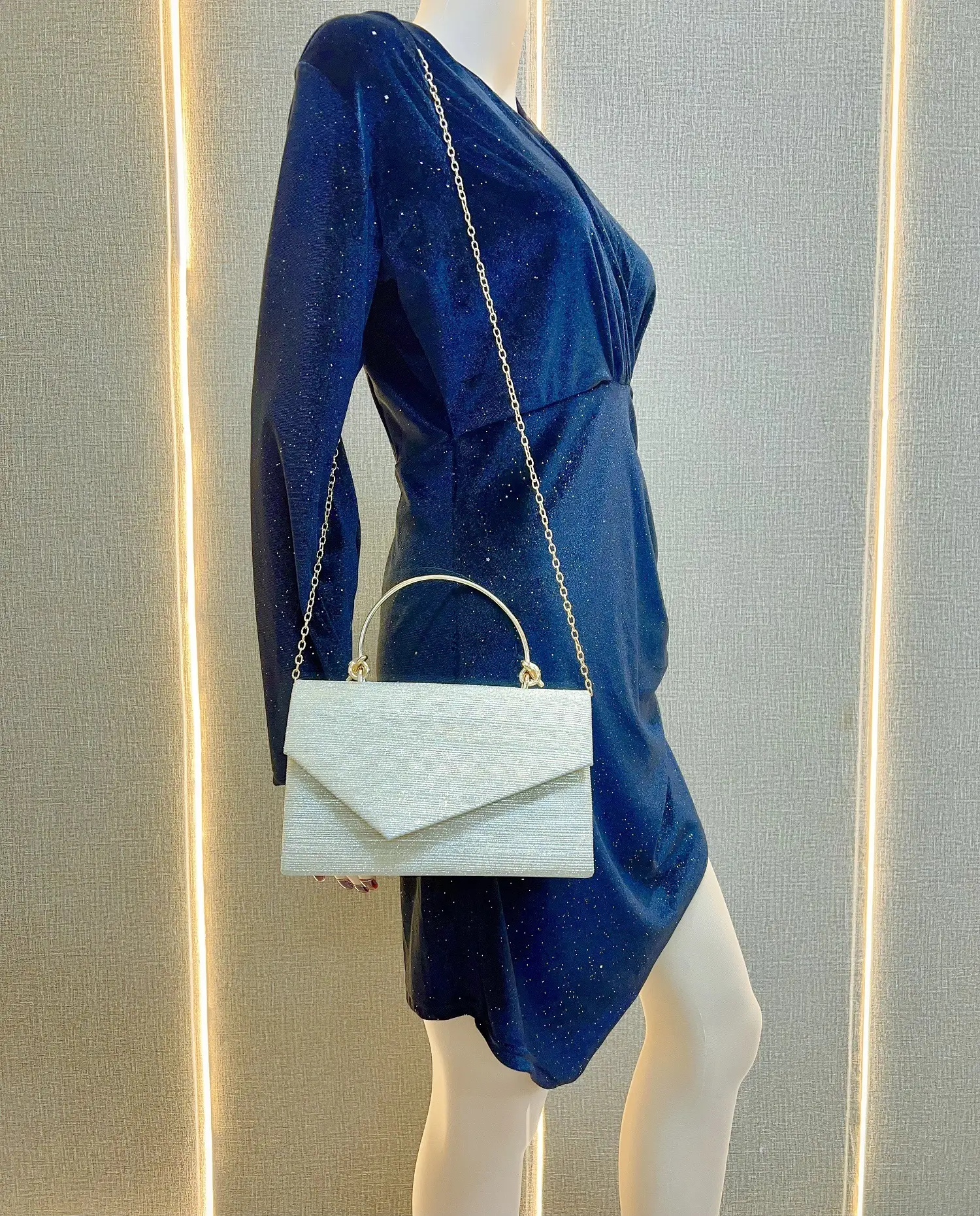 Golden Sequin Crossbody Bag for Women — feature 9