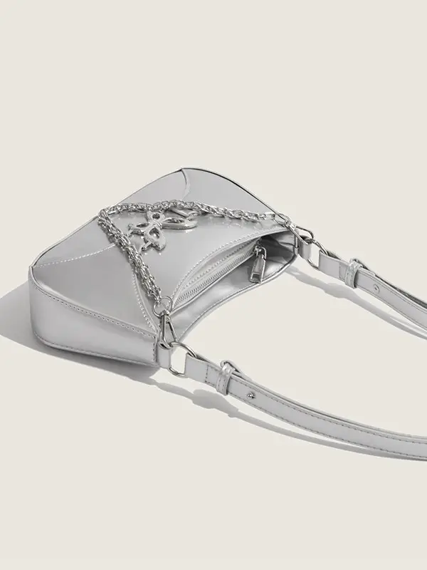 Black Butterfly Chain Crossbody Bag for Women