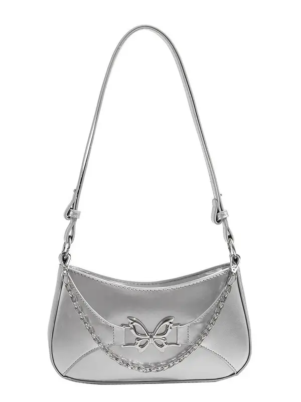 Black Butterfly Chain Crossbody Bag for Women